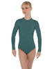 Solid Lycra LS Keyhole Leotard