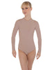 Solid Lycra LS Keyhole Leotard