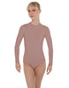 Solid Lycra LS Keyhole Leotard