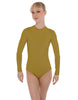 Solid Lycra LS Keyhole Leotard