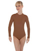 Solid Lycra LS Keyhole Leotard