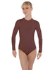 Solid Lycra LS Keyhole Leotard