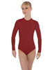 Solid Lycra LS Keyhole Leotard