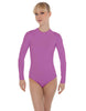Solid Lycra LS Keyhole Leotard