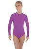 Solid Lycra LS Keyhole Leotard