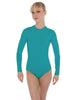Solid Lycra LS Keyhole Leotard