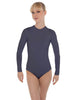 Solid Lycra LS Keyhole Leotard