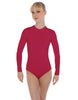 Solid Lycra LS Keyhole Leotard