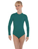 Solid Lycra LS Keyhole Leotard