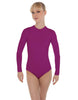 Solid Lycra LS Keyhole Leotard