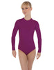Solid Lycra LS Keyhole Leotard
