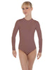 Solid Lycra LS Keyhole Leotard