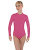 Solid Lycra LS Keyhole Leotard