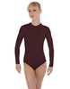 Solid Lycra LS Keyhole Leotard