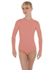 Solid Lycra LS Keyhole Leotard