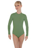Solid Lycra LS Keyhole Leotard
