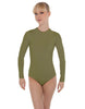 Solid Lycra LS Keyhole Leotard