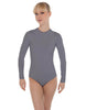 Solid Lycra LS Keyhole Leotard