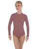 Solid Lycra LS Keyhole Leotard