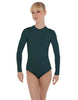 Solid Lycra LS Keyhole Leotard