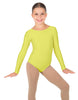 Solid Lycra Long Sleeve Leotard