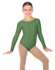 Solid Lycra Long Sleeve Leotard