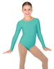 Solid Lycra Long Sleeve Leotard