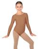 Solid Lycra Long Sleeve Leotard