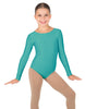 Solid Lycra Long Sleeve Leotard