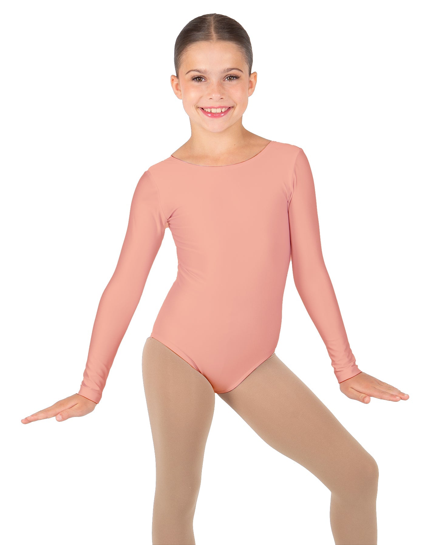 Solid Lycra Long Sleeve Leotard