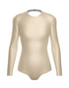 Solid Lycra LS Leotard Triangle Back