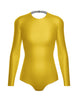 Solid Lycra LS Leotard Triangle Back