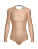 Solid Lycra LS Leotard Triangle Back