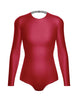 Solid Lycra LS Leotard Triangle Back
