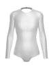 Solid Lycra LS Leotard Triangle Back