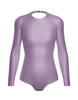 Solid Lycra LS Leotard Triangle Back