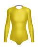 Solid Lycra LS Leotard Triangle Back