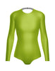 Solid Lycra LS Leotard Triangle Back