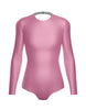 Solid Lycra LS Leotard Triangle Back