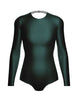Solid Lycra LS Leotard Triangle Back
