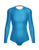 Solid Lycra LS Leotard Triangle Back