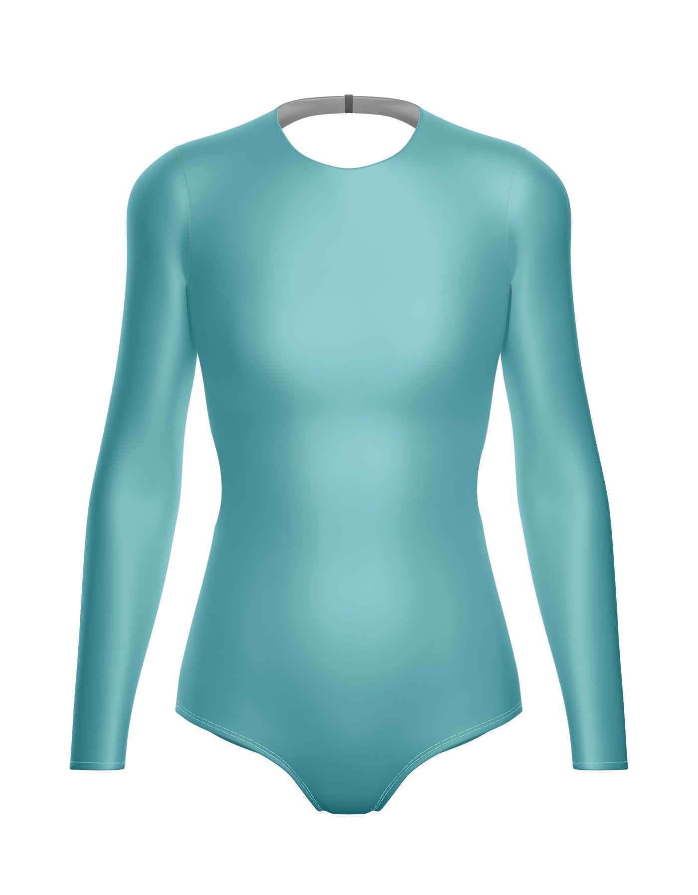 Solid Lycra LS Leotard Triangle Back