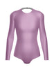 Solid Lycra LS Leotard Triangle Back