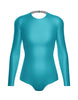 Solid Lycra LS Leotard Triangle Back