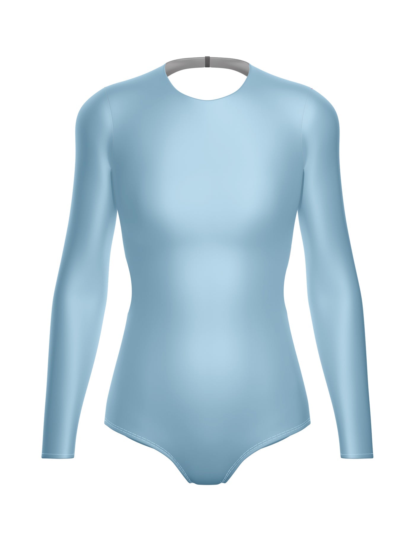 Solid Lycra LS Leotard Triangle Back