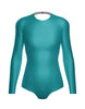 Solid Lycra LS Leotard Triangle Back