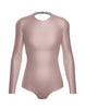 Solid Lycra LS Leotard Triangle Back