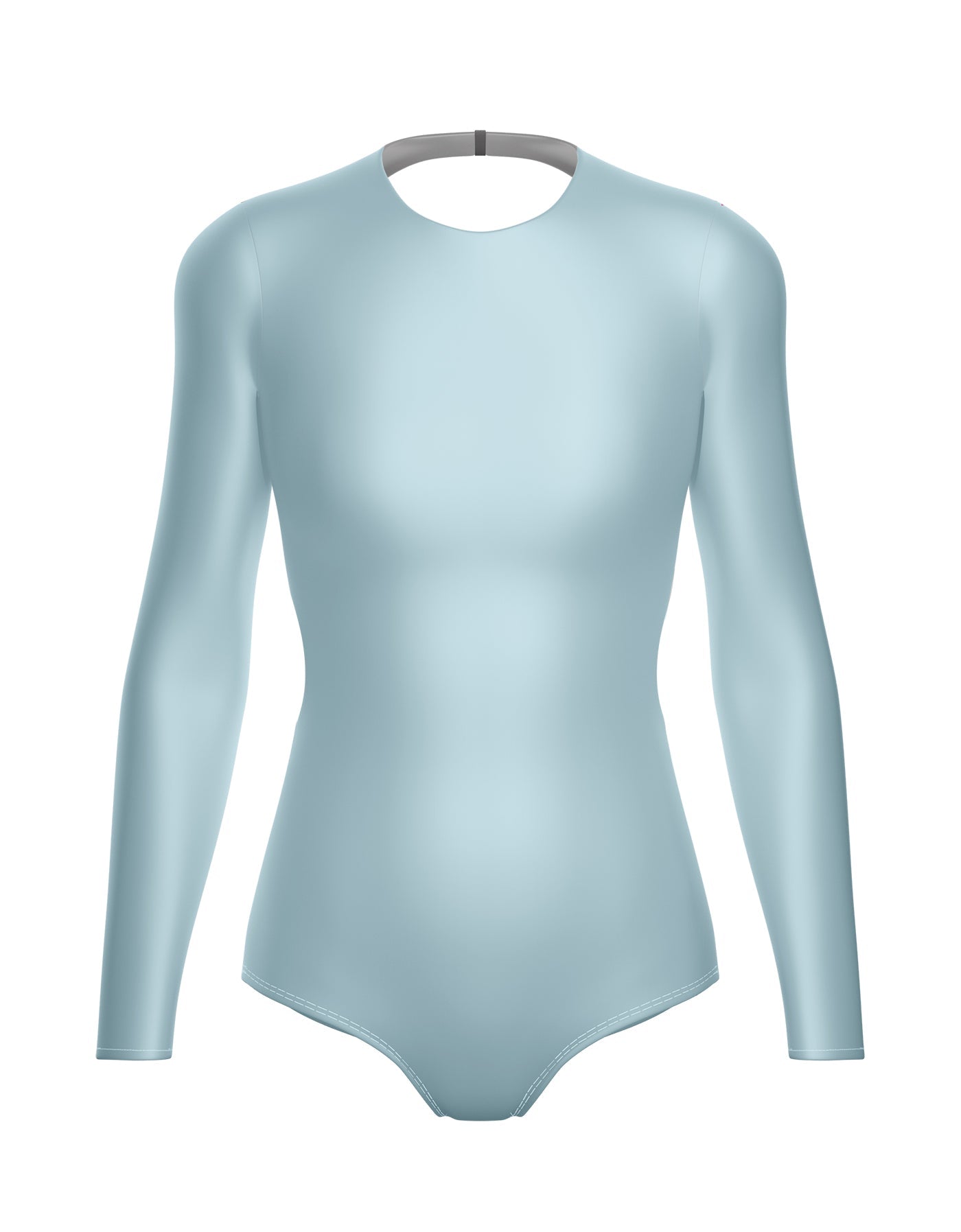 Solid Lycra LS Leotard Triangle Back