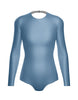 Solid Lycra LS Leotard Triangle Back