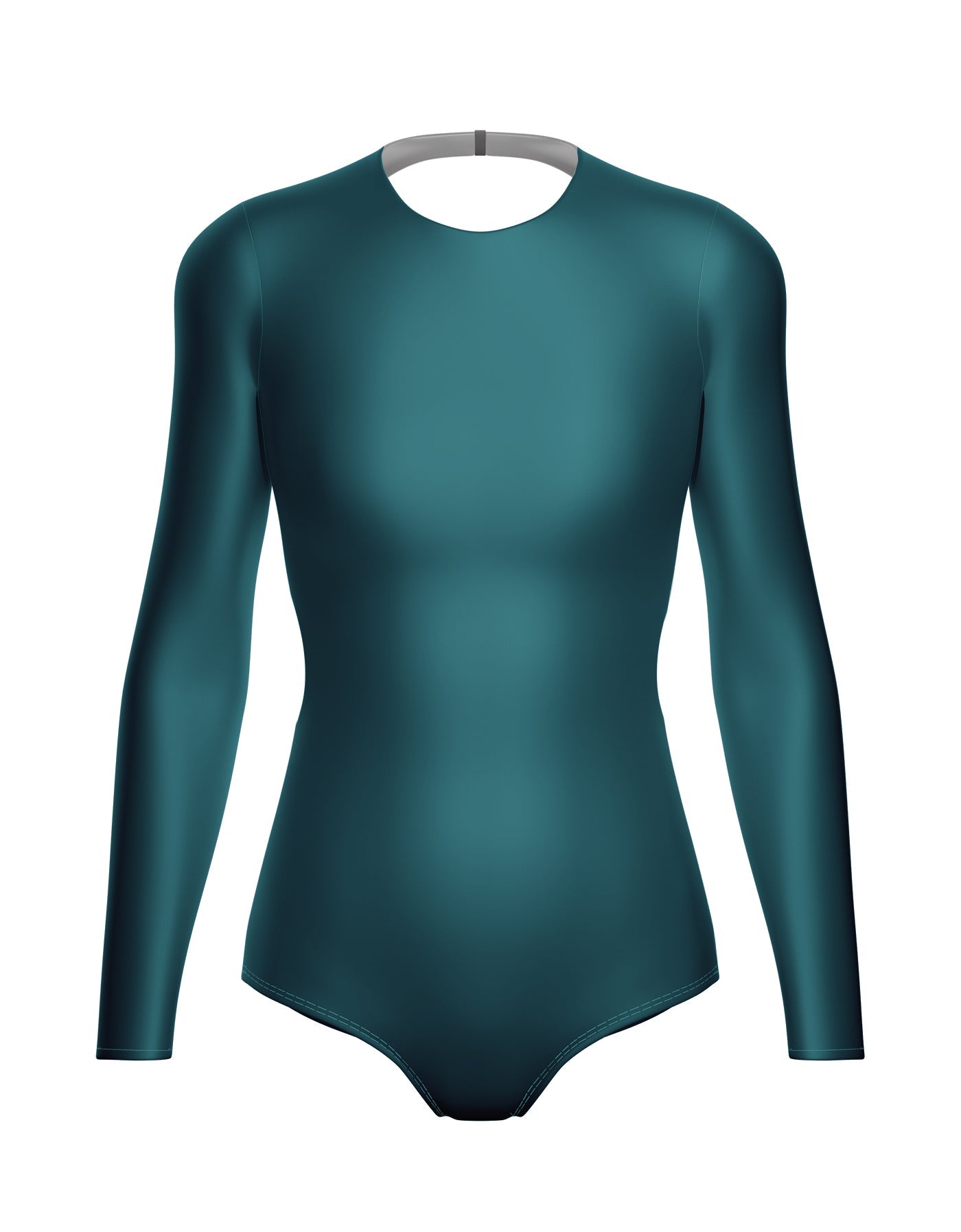 Solid Lycra LS Leotard Triangle Back